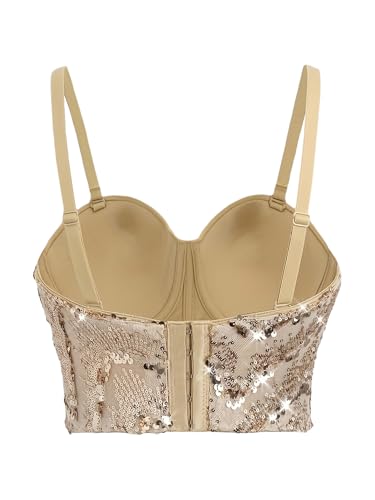 Soutien gorge rave Yk à bretelles fines pour top femme de fête