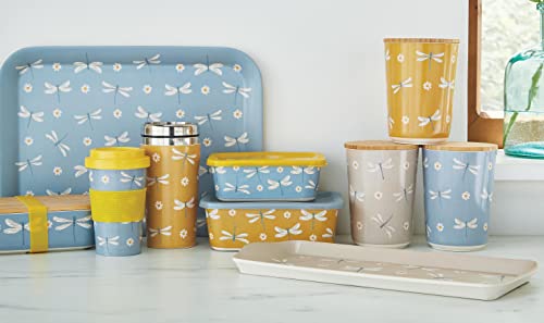 Cooksmart British Designed Kitchen Canisters With Bamboo Lid, English Meadows - 2158, 11cm x 15cm - Image 3