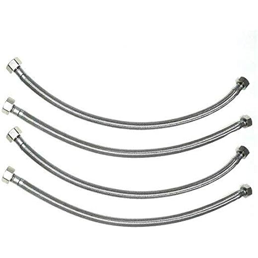 Aquieen SS Connection 600 mm 24 Grade AISI 304 Set of 4