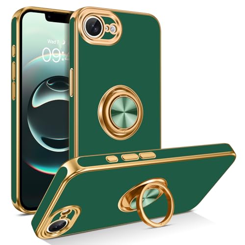 Coque iPhone 16E protection antichoc jolie coque fine avec anneau bague de support