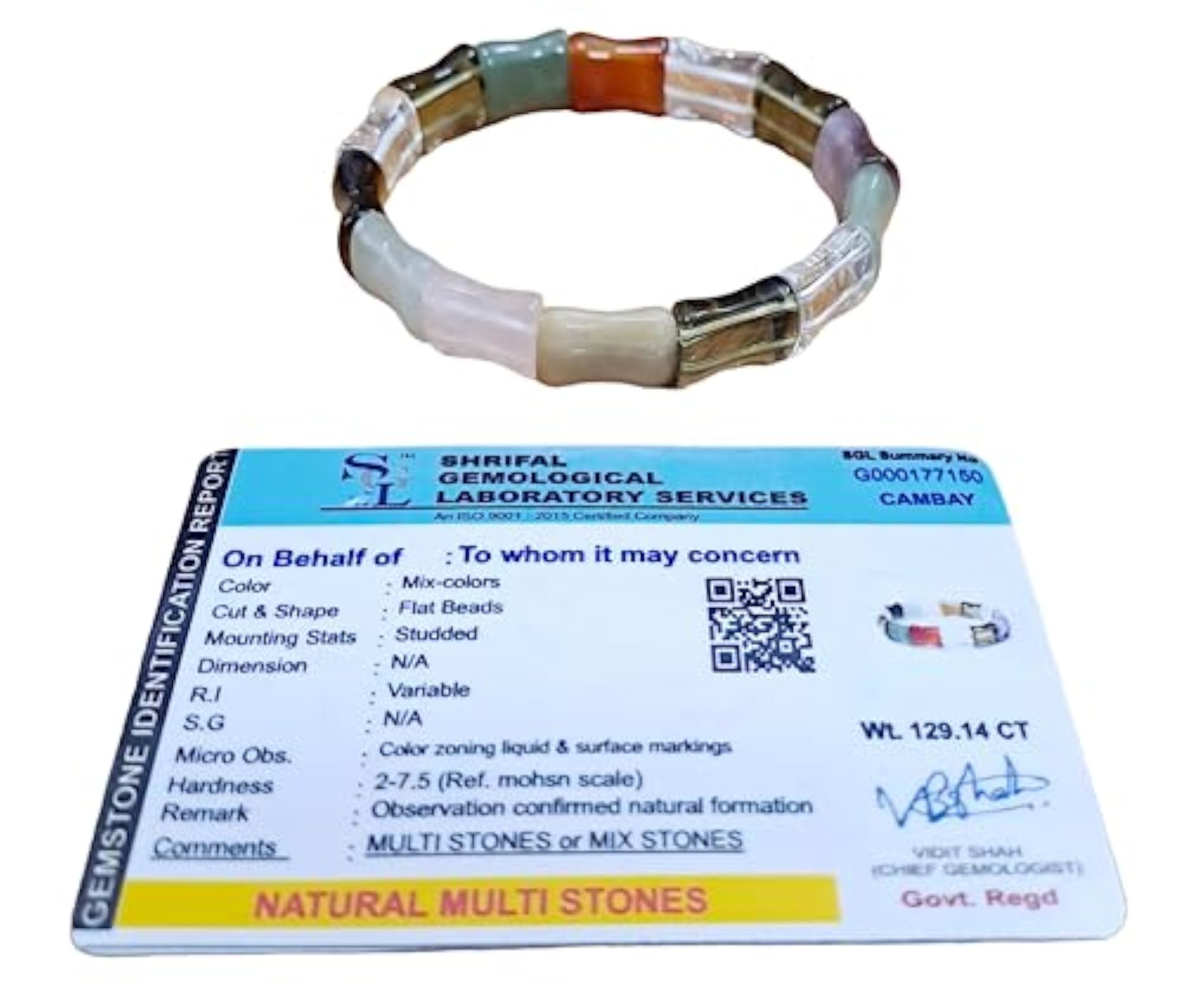 Unisex Natural 7 Chakra Crystal Bead Bracelet, Gift
