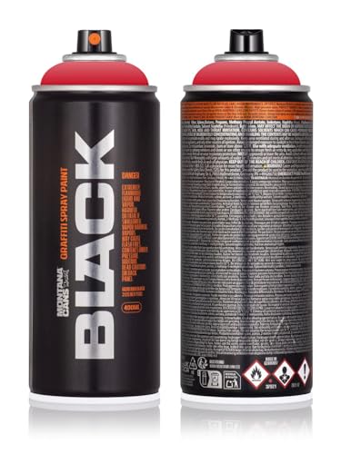 Sprühdose Montana BLACK 400 ml - Graffiti Paint - hochdeckende Mattfarben - zuverlässig - high-pressure - (3020 Fire Rose)