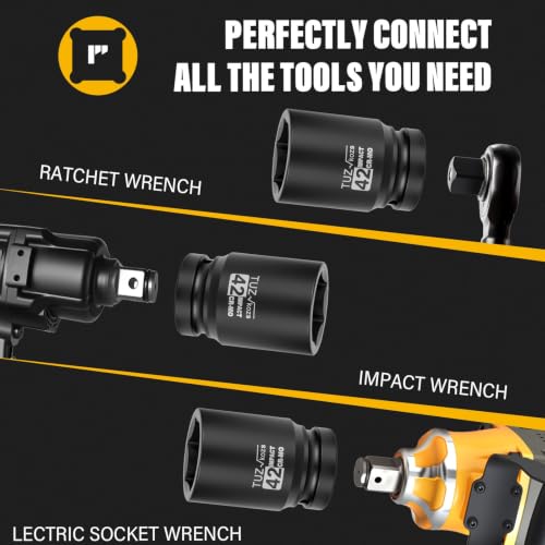 Image of 1 Inch Drive 42mm Deep Metric 6 Point CR-MO Impact Socket