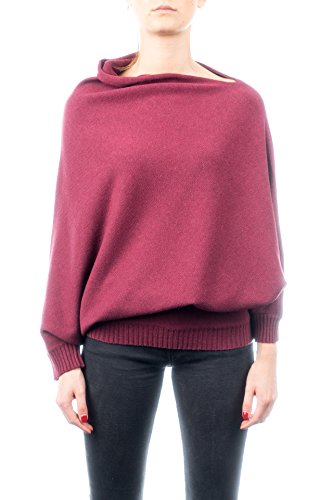Dalle Piane Cashmere - Poncho Jersey aus Cashmere-Gemisch - für Damen, Farbe: Bordeaux, Einheitsgröße Cover