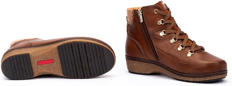 PIKOLINOS womens Pikolinos Flat Ankle Boots Leather Granada for Woman Color Cuero - Image 5