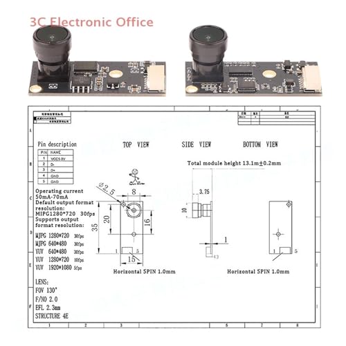 Module caméra USB 1080P imprimante 3D Linux pour stopper les spaghettis
