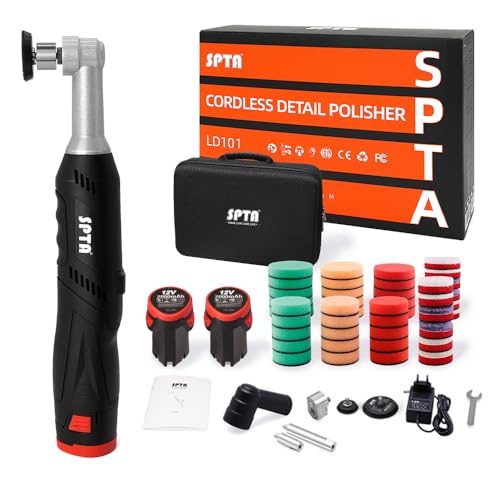 SPTA 12V Cordless Car Polisher for Sanding & Polishing