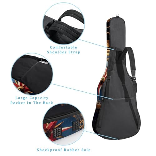 Housse de guitare acoustique imperméable pour protéger de la pluie et des chocs - 3