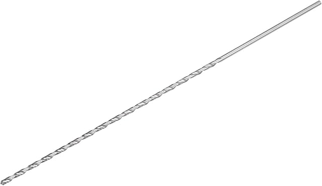 sourcing map 4mm Twist Drill Bits, High-Speed Steel Straight Shank Extra Long Drill Bit 300mm Length for Wood Plastic Aluminum