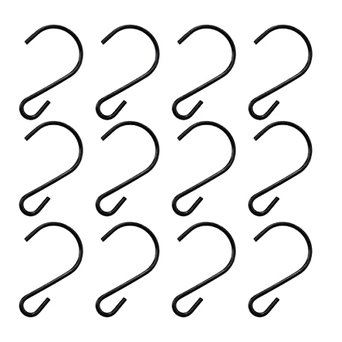 TOYMYTOY S字フック 20個セット Sじフック 7.5cm 耐荷重15kg 小物掛け 吊り下げ 収納 園芸 お風呂 キッチン 浴室 汎用フック