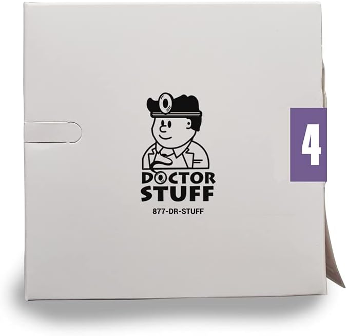 Doctor Stuff - File Folder Labels, Number 4, IFC CL3100 Match System #1 - IFNM Series Chart Stickers, Purple, 1-7/8" x 1-7/8", #4, 500/Roll