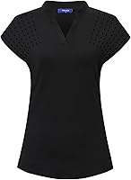 Vista 1 de Camisetas tipo polo de golf para mujer, ligeras que absorben la humedad, camisetas atléticas de tenis