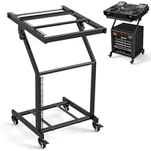 【2-Layer Flexibility】 The 2-layer mixer stand features a top slanted rack equipped with 2 crossbars boasting 36 adjustment holes, while the vertical rods present 30 adjustment holes. As such, you can adjust the crossbars to fit your mixer and securel...