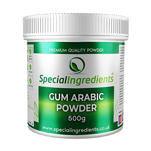 Special Ingredients Gomma Arabica o d'Acacia 500 g qualità premium - Adatto a vegani, senza OGM, senza Glutine - Confezione Riciclabile
