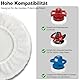 Moorstdel 5er Set Lammwoll-Polierhauben, 9-10 Zoll Poliertuch, Weich & Langlebig, für 220mm-250mm Poliermaschinen