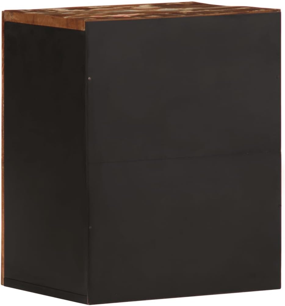 Bathroom Wall Cabinet Multicolor Rustic Solid Reclaimed Wood 13x15x19 Inch Wall-Mounted Storage for Bathroom Vanity Set and Farmhouse Vanity Combo