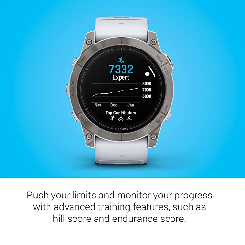 Image of Garmin epix Pro (Gen 2) Sapphire Edition, 51mm, High Performance Smartwatch, Advanced Training Technology, Built-in Flashlight, Whitestone