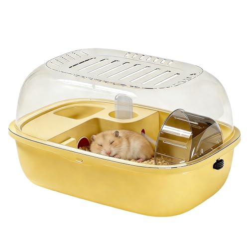 Jaula para hámsters | Recinto portátil cómodo transparente silencioso, hábitat para animales pequeños, hámster | para casa, dormitorio, oficina, salón, balcón, apartamento