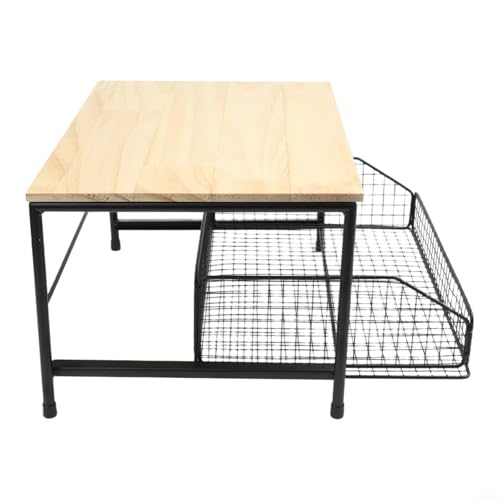 Chariot de support pour micro-ondes mobile à panier suspendu gain de place - 4