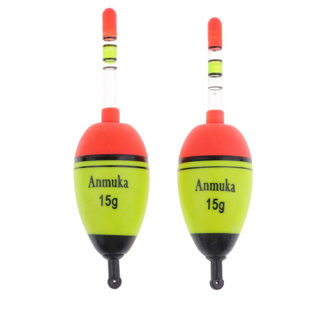 2pcs Luminous Fishing Float Vertical Rock Fishing Buoy Bobber 15g-image-16