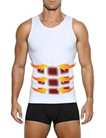 Casey Kevin Kompressionsshirt Herren | Bauchweg Unterhemd Herren | Shapewear | Body Shaper | Tank Top Ärmellos, S-XXL
