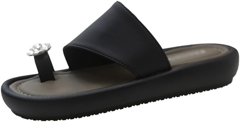 [エイチディーティーシーエスエム] クリップトゥビーチ多用途厚底ニッチサンダルとスリッパを履いて外出