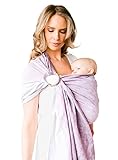 LÍLLÉbaby Ring Sling w/Removable Pocket, Pomegranate w/Gold