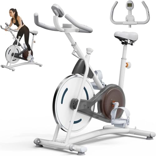 Image of NAYSAYE Exercise Bike, Adjustable Stationary Bikes with Smartphone Mount, Professional Exercise Bike with Digital Pulse Display for Home and Office