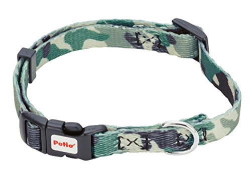 ペティオ (Petio) 首輪 ARFashion 迷彩カラー グリーン 超小型犬用 SS サイズ