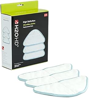 H2O HD Microfibre Cloth Pack for Steam Mop & Steam Cleaner (Pack of 3 Cloths)