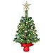 Produktbild Kleiner Weihnachtsbaum mit Beleuchtung, Uten Künstlicher Tannenbaum 60cm mit Baumschmuck, Lichterkette und Schwerer Weihnachtsständer, für Weihnachten und Neujahr