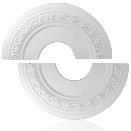 Uenhoy Split Lighting Ceiling Medallions for Light Fixtures and Ceiling Fans, 12