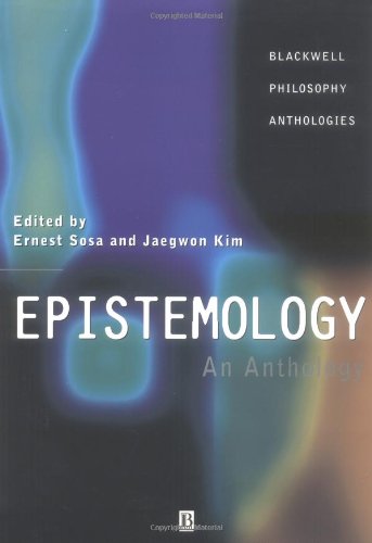 Epistemology: An Anthology (Blackwell Philosophy Anthologies) #TOP4