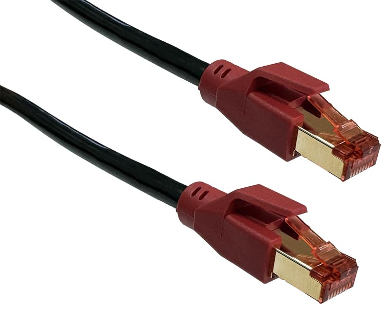 Beetronic20m CAT7 Black Outdoor External Ethernet Network Patch Cable PE CAT 7 10 GBPS