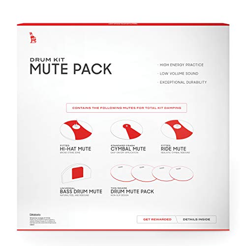 image for Evans Soundoff Drum Mute Pads - Full Box Drum Pad Set - Drum Mutes Pac