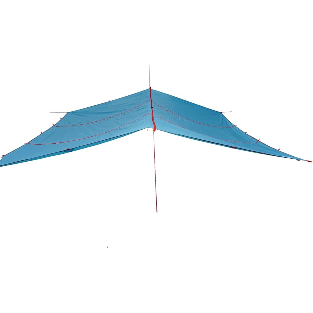 Telone da campeggio blu 420 x 440 cm impermeabile, telo per tenda protezione solare per esterni, campeggio, escursionismo, amaca 94674