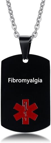 Collar de identificación de alerta médica grabado con láser personalizado para hombres, mujeres, niños y niñas, cadena de acero inoxidable, colgante