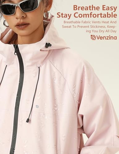 Image of Venzina Women's 3-in-1 Thermal Jacket I Windproof & Water-Resistant Graphene Heating Winter CoatFleece-Lined Jacket for Hiking, Camping, Skiing & Daily CommuteFashion-Forward Outdoor Wear
