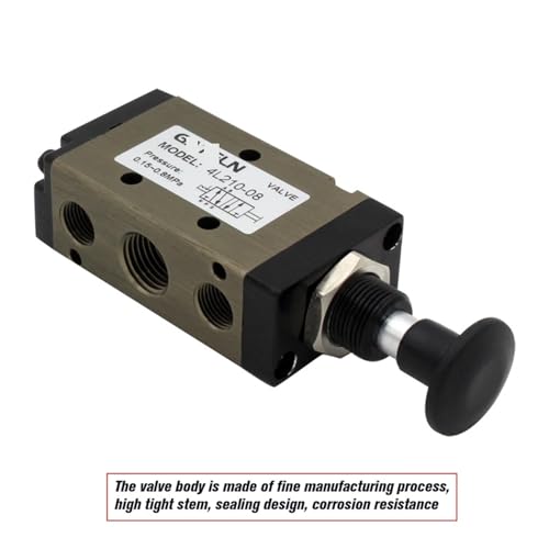 Válvula neumática 5/2 push-pull Serie 4L para sustitución de mandos manuales 5