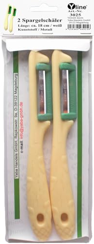 Yline 2 aspergeschillers "Blade Solingen" (wit), groenteschiller