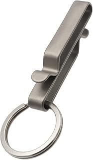 チタン合金製キーホルダー キーリング ファッショナブル 車 スマートキー バイク 紛失防止 軽量 丈夫 両側対応 S型 シームレス仕様 シンプル アウトドア