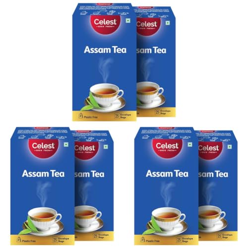 Image of Celest Assam Black Teabags 50 pcs | 25 Tea Bags - Pack of 6