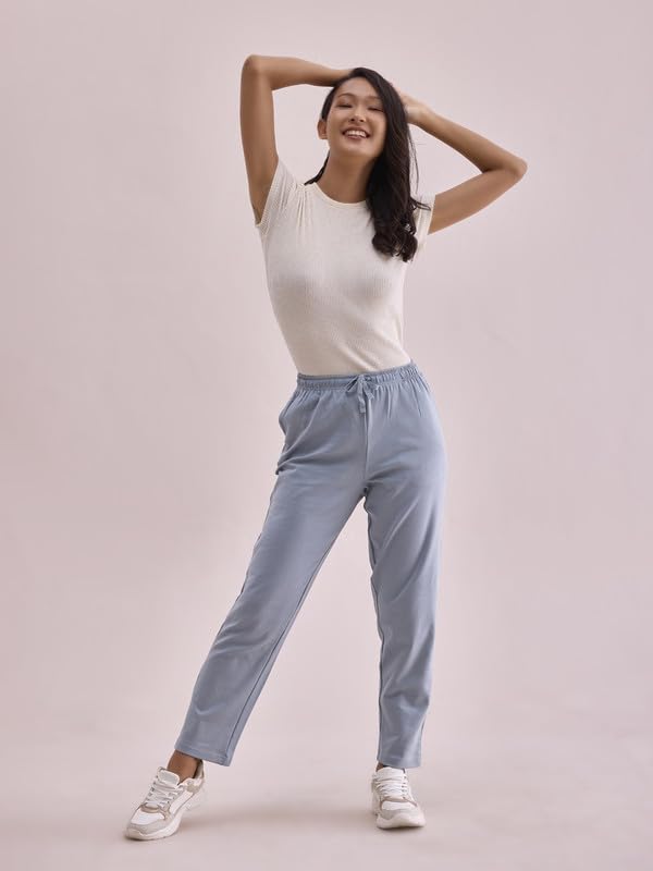 Image of GO COLORS Solid Ultra Warm Casual Pant for Women | Mid Rise, Warm tech