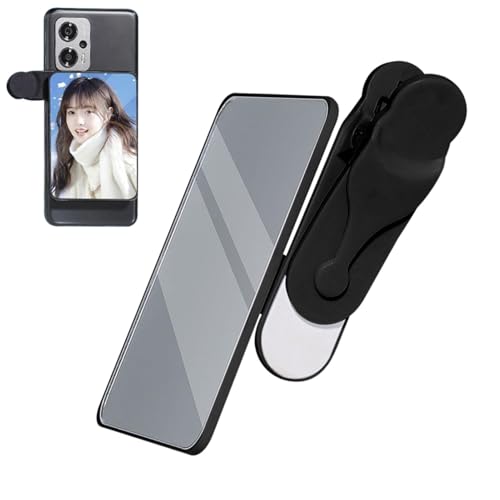 Vetro Selfie - per Telefono Clip- Vlog Specchio Fotocamera Del Effetto Riflettente per Streaming Vlogging per Raduni E Camminare