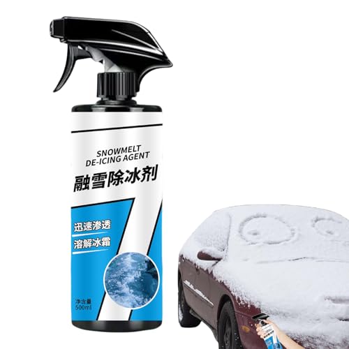 Spray déglaceur pour pare-brise de camping-car avec solution fondante déglacante