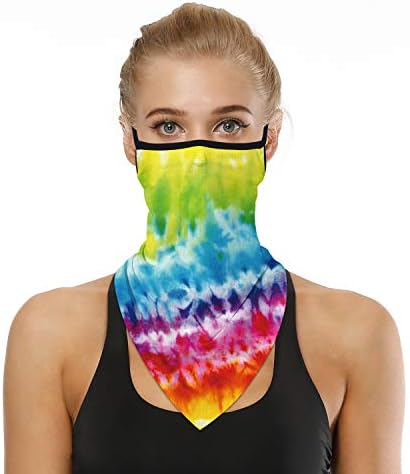 LOLONG Face Bandana Ear Loops Stylish Men Women Neck Gaiters for Dust Wind Motorcycle