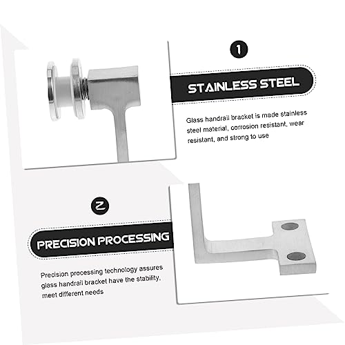 Support main courante inox robuste pour rampe escalier extérieur durable