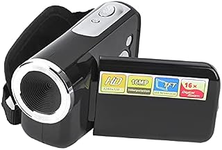 Video Camera, 16X HD 1080*720 2inch TFT LCD Sceen Digital Video Camera Camcorder supports photography and video for Cycling, Climbing and Running.The best gift for birthday, Christmas, holiday.(black)