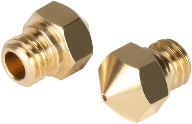 3D Printer Hotend Nozzle MK10 M7 Thread 0.2/0.3//0.5/0.6/ for 1.75mm Filament Parts Upgrade Kit(10Pcs Stainless Stee,0.2mm)