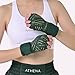 Women's Handwrap Boxing Wraps Muay Thai Kickboxing and MMA, Athena Nerio Handwrap Green & Gold 4.5m 180